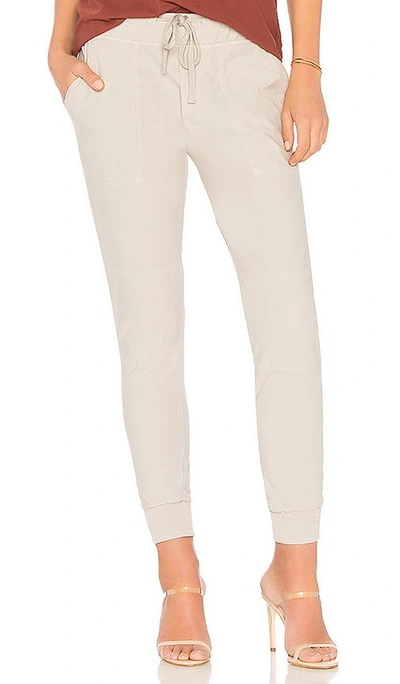 Shop James Perse Knit Twill Pant In Gray