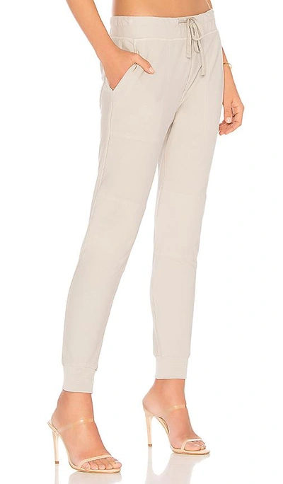 Shop James Perse Knit Twill Pant In Gray
