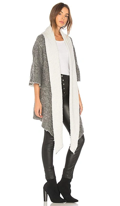 Shop Nsf Abasi Cardigan In Gray