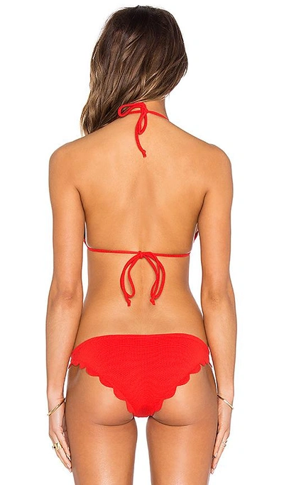 Shop Marysia Broadway Bikini Top In Red