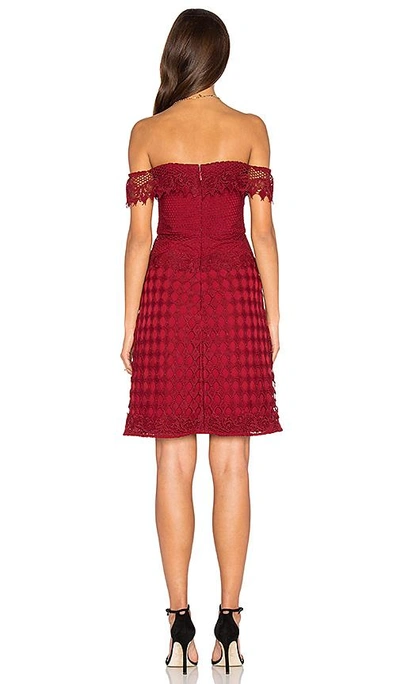 Shop Lumier Losing My Edge Dress In Burgundy