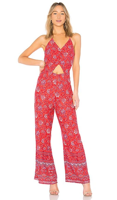 Shop Minkpink Lucia Jumpsuit In Red