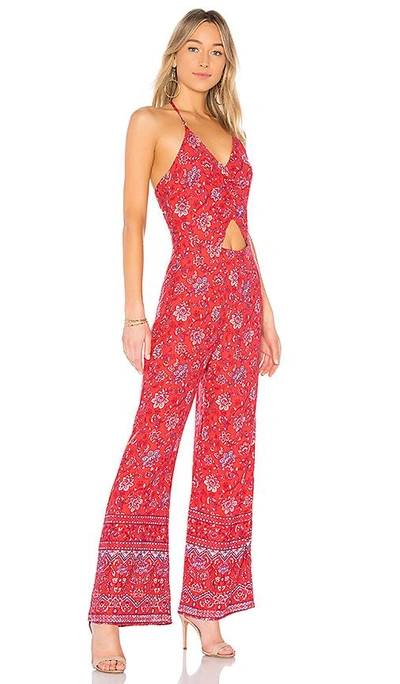 Shop Minkpink Lucia Jumpsuit In Red