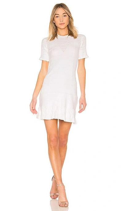 Shop Kenzo Short Sleeve Flare Dress In White