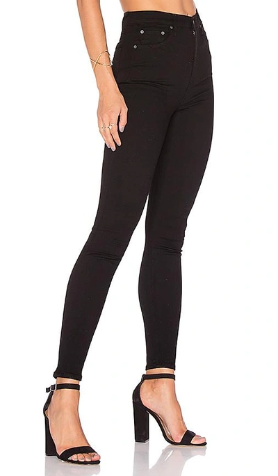 Shop Grlfrnd Kendall Super Stretch High-rise Skinny Jean In Black Magic Woman