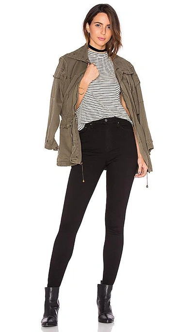 Shop Grlfrnd Kendall Super Stretch High-rise Skinny Jean In Black Magic Woman