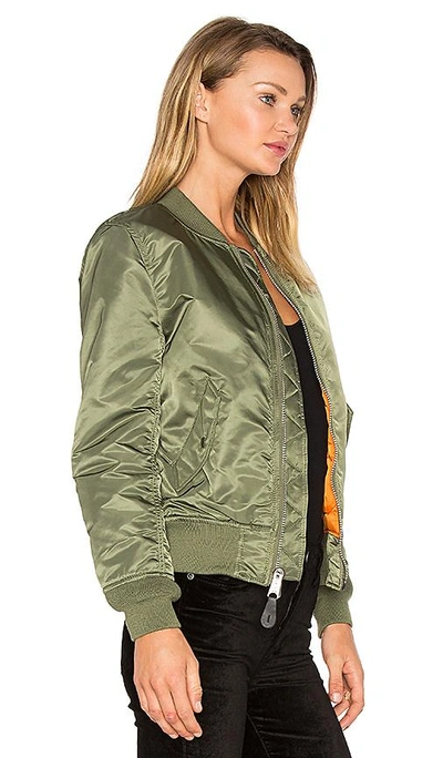 Shop Alpha Industries Ma-1 W Bomber In Sage