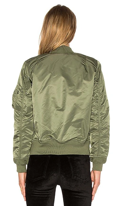 Shop Alpha Industries Ma-1 W Bomber In Sage