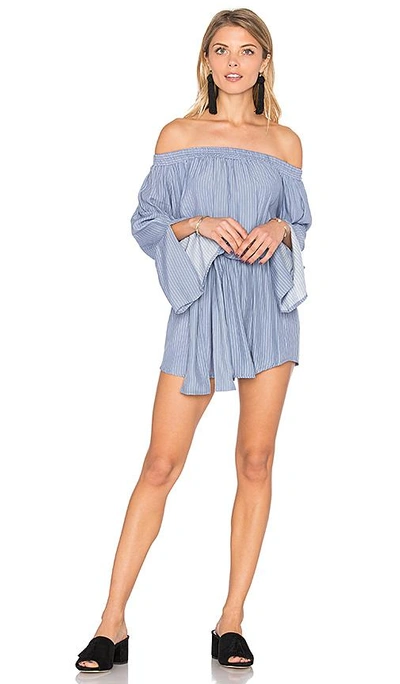 Shop Faithfull The Brand Bisque Playsuit In Blue