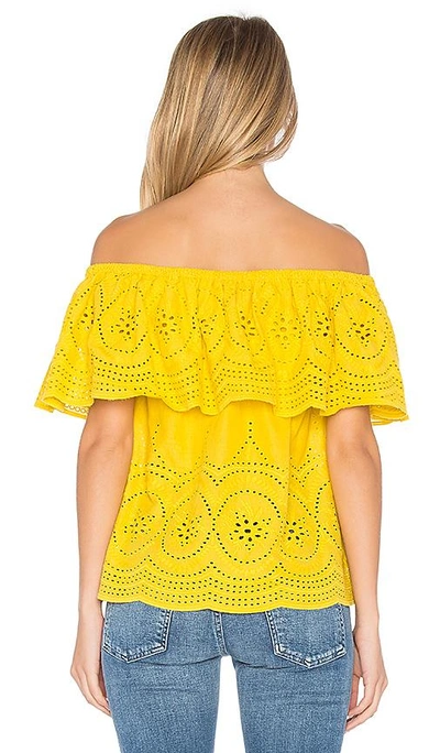 Shop Cupcakes And Cashmere Davy Top In Yellow
