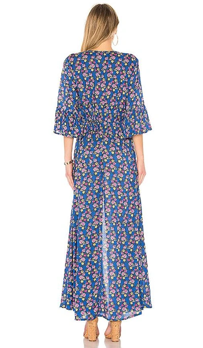 Shop Tiare Hawaii Surry Maxi Dress In Blue