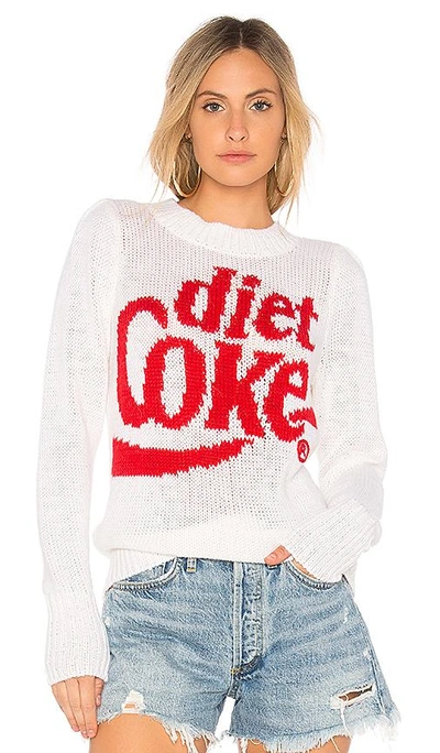 Shop Wildfox Diet Coke Pullover Sweater In White