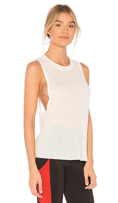 Shop Alo Yoga Heat Wave Tank In Ivory