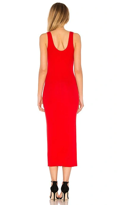 Shop Enza Costa Rib Tank Dress In Iconic Red