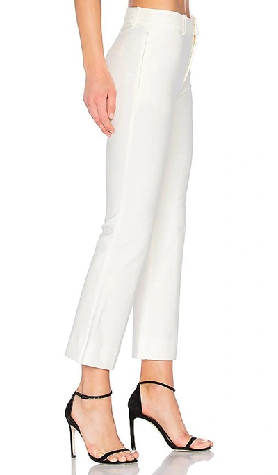 Shop Derek Lam 10 Crosby Cropped Flare Trouser In White