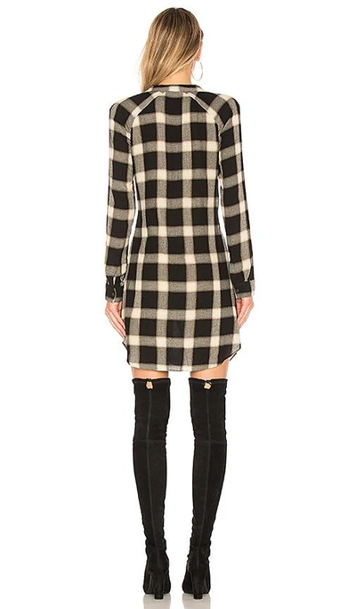 Shop Derek Lam 10 Crosby Plaid Button Down In Black