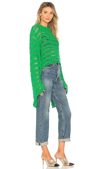 Shop Free People Caught Up Crochet Top In Green