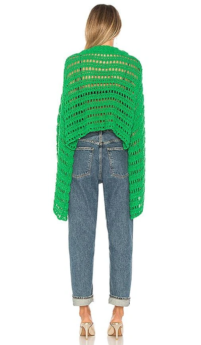 Shop Free People Caught Up Crochet Top In Green