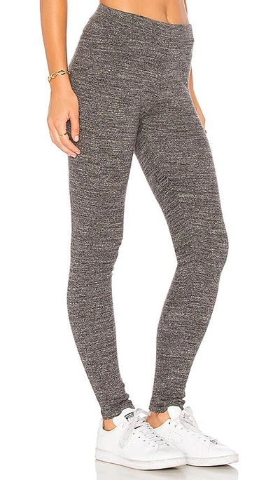 Shop James Perse Contrast Stretch Legging In Gray