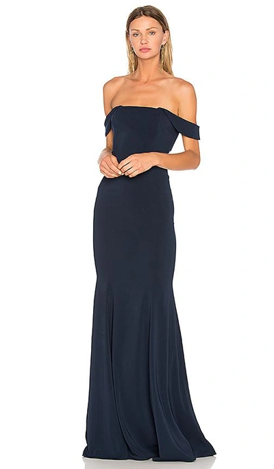 Shop Jay Godfrey Biles Gown In Navy