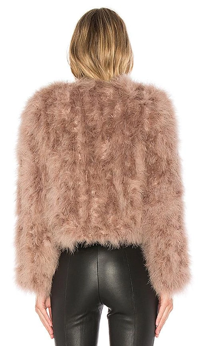 Lamarque Deora Feather Topper Jacket In Pink