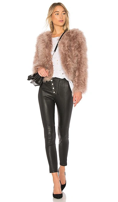 Lamarque Deora Feather Topper Jacket In Pink