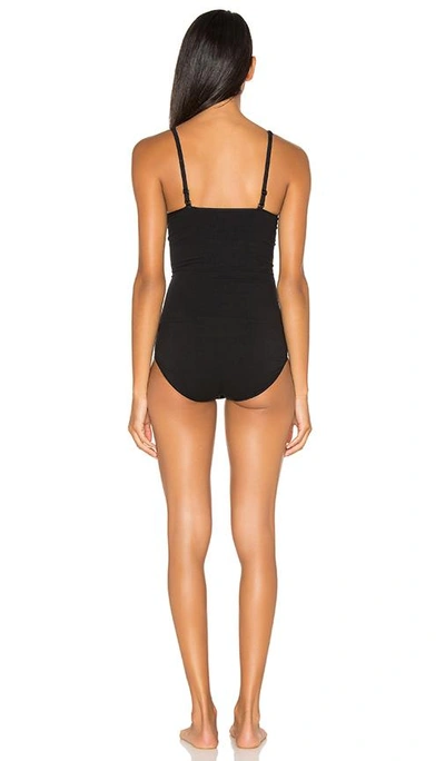 Shop Yummie By Heather Thomson Conner Convertible Halter Bodysuit In Black
