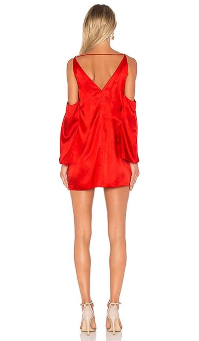 Shop Amur Sloan Dress In Red.