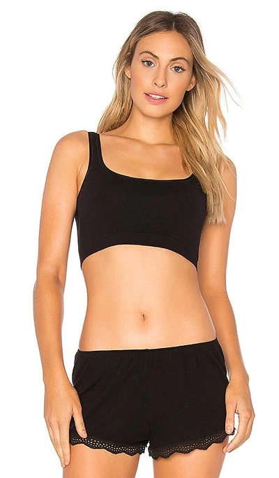 Yummie By Heather Thomson Tanya Scoop Wireless Bra In Black