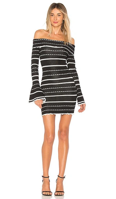 Shop Ale By Alessandra X Revolve Emanuela Dress In Black. In Black & Ivory