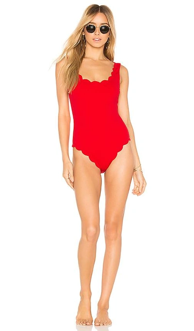 Shop Marysia Palm Springs One Piece In Red