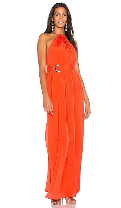 Shop Aq/aq Spencer Maxi Dress In Orange