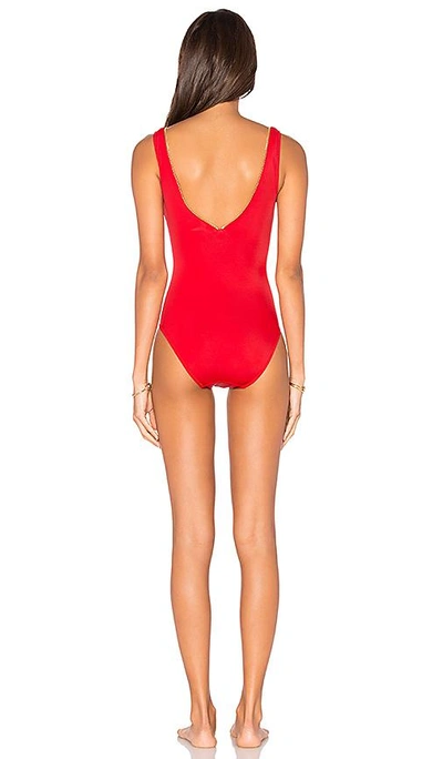 Shop Oye Swimwear Lea One Piece In Red