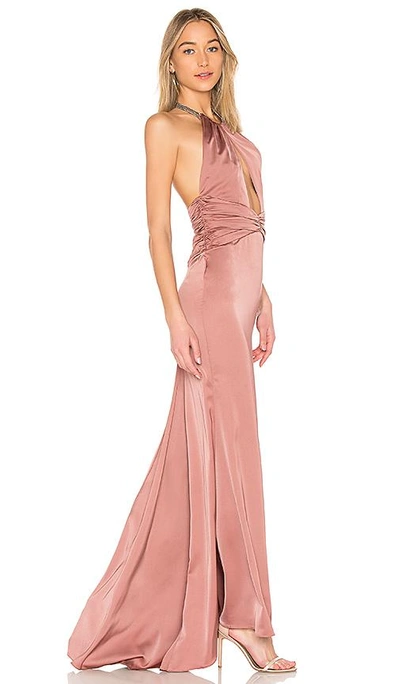 Shop Nbd Champagne King Gown In Pink Champagne