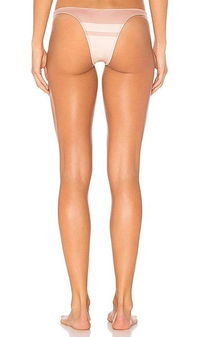 Shop Cali Dreaming Crux Bikini Bottom In Nude Stripe