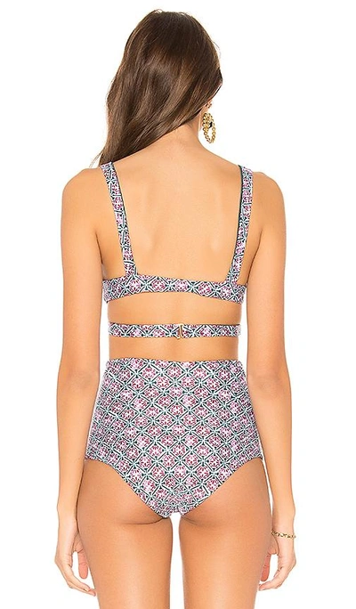 Shop Mia Marcelle Charlie Bikini Top In Boho Tile Teal