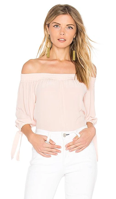 Shop Feel The Piece Beaumont Off The Shoulder Top In Pink