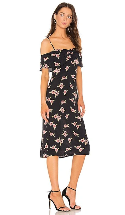 Shop Flynn Skye Morgan Midi Dress In Black