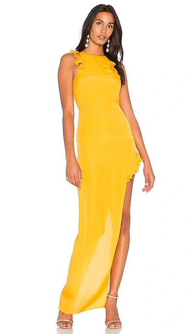 Shop Aq/aq Juan Dress In Yellow