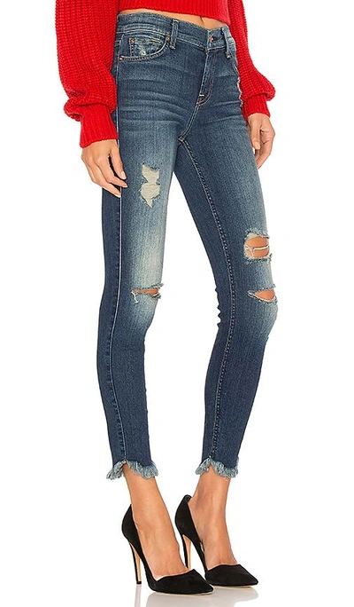 Shop 7 For All Mankind Ankle Skinny With Destroy & Scallop Hem In Liberty