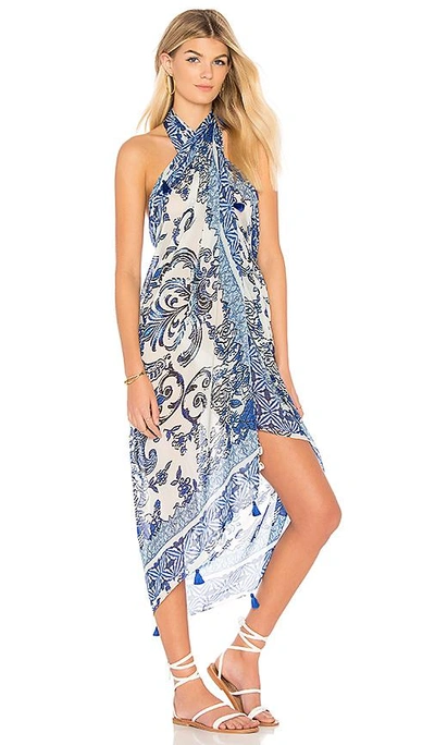 Shop Rococo Sand Labyrinth Sarong In Blue