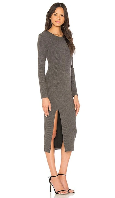 Shop Minkpink Influence Midi Dress In Charcoal Marle