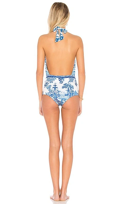 Shop Rococo Sand Labyrinth One Piece In Blue