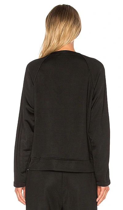 Shop Alexander Wang T Sleek Snap Sweatshirt In Black