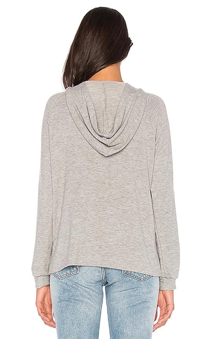 Shop Michael Lauren Carson Lace Up Hoodie In Gray
