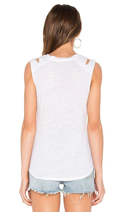 Shop Feel The Piece Stone V Cut Tank In White