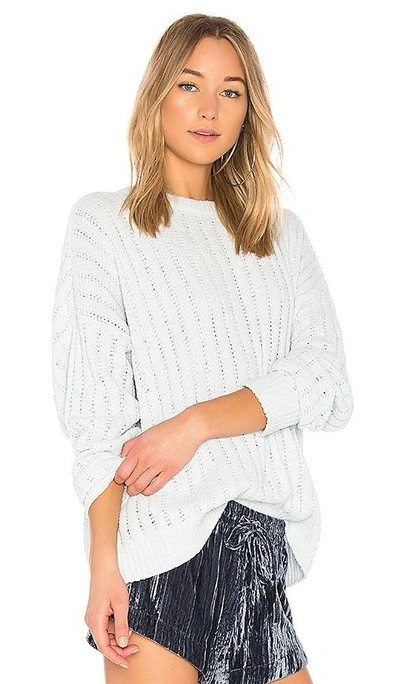 Shop Lovers & Friends X Revolve Crescent Sweater In Baby Blue