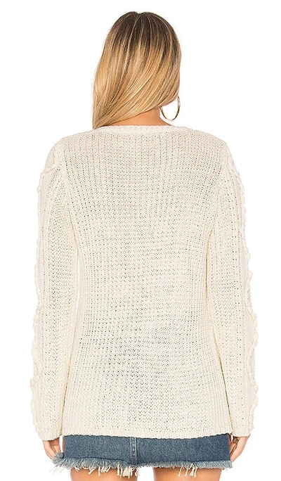 Shop Callahan Nubby Bell Sleeve Sweater In Cream