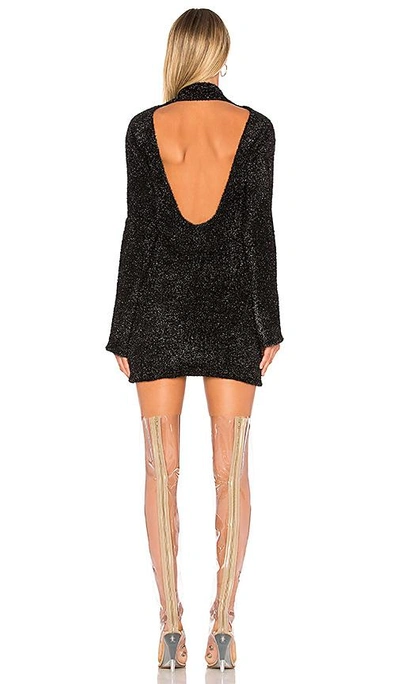 Shop Off-white Sexy Knit Dress In Black