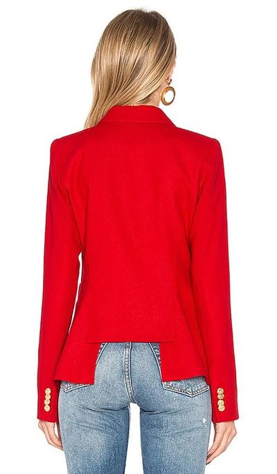 Shop Smythe Classic Duchess Blazer In Red